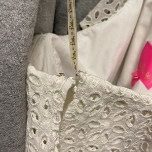 NWOT One Shoulder Lilly Pulitzer Eyelet Dress